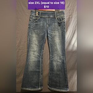 Women's Blue Flared Jeans